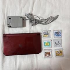 New 3DS LL レッド 本体 充電器 カセットのサムネイル