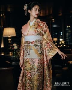 美品 吉澤織物謹製 吾妻徳穂 本格京友禅振袖 7点フルセット 金彩 金駒