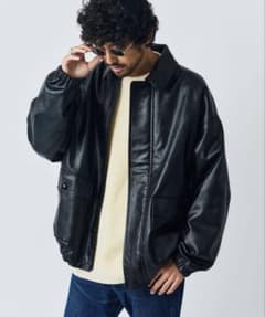 FREAK'S STORE フリークスストア　レザーブルゾンのサムネイル
