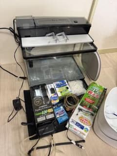 美品　GEX 水槽セット 多数おまけのサムネイル