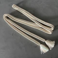 帯締め アイボリー 水色 和装小物