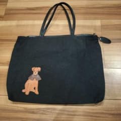 IBIZA イビザ トートバッグ 犬モチーフ ブラック - メルカリ