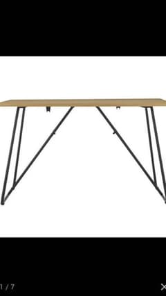 送料込み！無印良品 折りたたみテーブル・幅１２０ｃｍ・オーク材のサムネイル