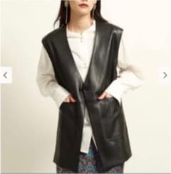 Ray BEAMS フェイクレザーベストのサムネイル