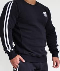 EGDE SHIELD LOGO サイドライン トレーナー ダークネイビー S - メルカリ