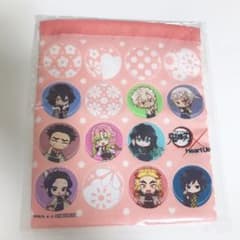 鬼滅の刃　巾着　ポーチ　限定品　ノベルティ　非売品　ピンクのサムネイル
