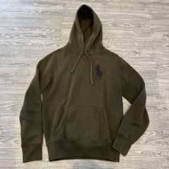 POLO RALPH LAUREN ビックポニー カーキ パーカー 現行タグ - メルカリ