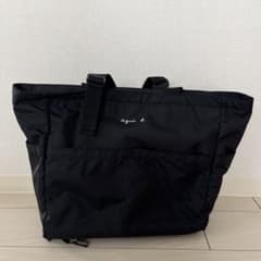 agnis b. ブラック マザーズリュック　マザーズバッグ　ペアレンツバッグのサムネイル