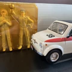 1/18 1963年　フィアット　アバルト　695SS フィギュア付き❗️ 1/18 1963年 フィアット アバルト 695SS フィギュア付き❗️ - メルカリ