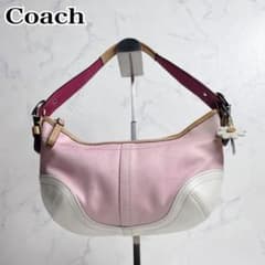 希少色✨COACH アクセサリーポーチ スモールホーボー ピンク 肩掛け Y2K 希少色✨COACH アクセサリーポーチ スモールホーボー ピンク 肩掛け