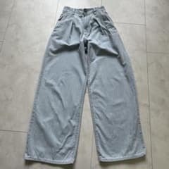 [専用]GU ワイドパンツ デニム ライトブルー コットン100% S 150