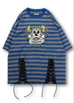 GALFY ガルフィー ゴリ厨二ボーダーTee BLUE BORDERのサムネイル