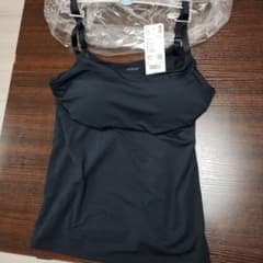 UNIQLO AIRism ブラトップ 2枚 Lサイズブラキャミ黒ブラタンク白のサムネイル