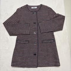 【美品】NATURAL BEAUTY BASIC ノーカラージャケット Lのサムネイル