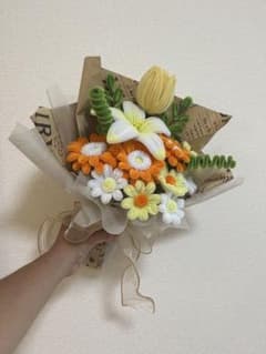 モールアート イエロー系ブーケ フラワーアレンジメント 枯れない花束のサムネイル