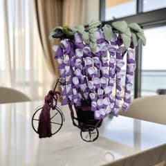 藤の花 インテリア つまみ細工 ちりめん 花見 見舞い フジ ギフト 敬老