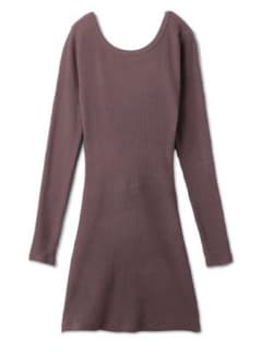 GRL バックオープンリボンニットワンピース rut496のサムネイル