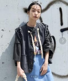 デニムフリルベストのサムネイル