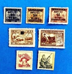 旧中国切手　フランス在中国郵局切手（客郵）（未使用、7枚） 旧中国切手 フランス在中国郵局切手（客郵）（未使用、7枚） 旧中国