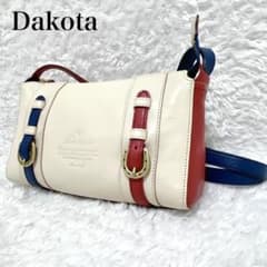 Dakota ダコタ キューブ ショルダーバッグ 本革 トリコロール 馬蹄 
