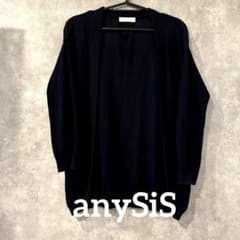 anySiS ネイビー 長袖 カーディガンのサムネイル