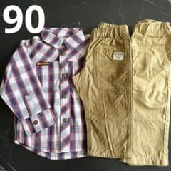 90cm 3枚セットHIPS KIDS apreslescours シャツズボンのサムネイル