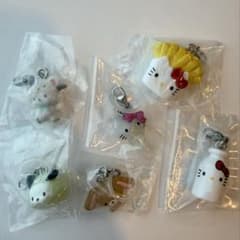 サンリオ めじるしアクセサリー ガチャ まとめ売り 6点 キティ ポチャッコのサムネイル