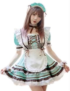 メイド服 コスプレ衣装 ミントグリーン　チョコミントのサムネイル