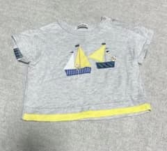 ファミリア 帆船刺繍 グレー Tシャツのサムネイル