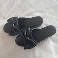 【新品】スリッパ　黒　受験にものサムネイル