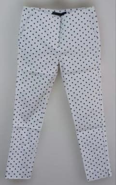 【美品】ZARA パンツドット柄水玉　XS （ M相当 ）のサムネイル