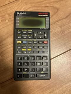 【ジャンク品】SHARP プログラマブル関数電卓 EL-5120本体 ケース箱付のサムネイル
