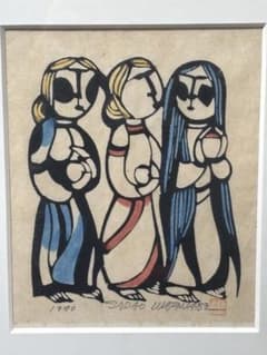 渡辺禎雄[復活の朝] 版画　額装 絵　サイン　限定 渡辺禎雄[復活の朝] 版画 額装 絵 サイン 限定 - メルカリ