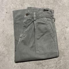 日本製 orSlow オアスロウ ベイカータイプ ワークパンツ カーキグリーン