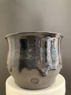 鶴仙園コラボ鉢 作家鉢 植木鉢 陶器鉢のサムネイル