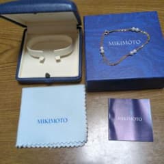 MIKIMOTO パールブレスレット 二重チェーン - メルカリ