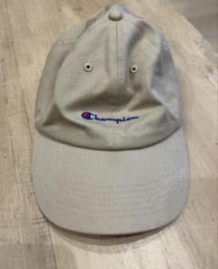 Champion ベージュ キャップ ロゴ刺繍のサムネイル