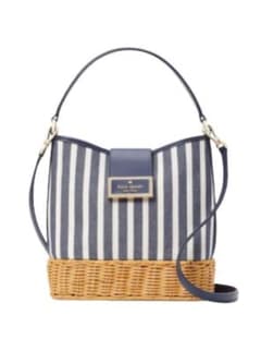 新品kate spade リーガン ストライプ 2WAY かごバッグ - メルカリ