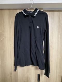 FRED PERRY 長袖ポロシャツ ブラック Mサイズのサムネイル