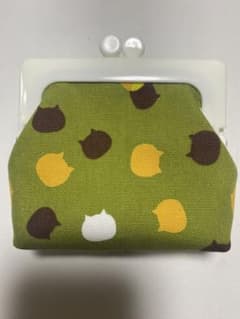 ハンドメイド　がま口ポーチ　小物入れのサムネイル