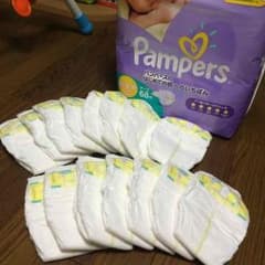 紫パンパース☆新生児用のサムネイル