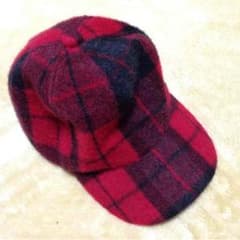 フィス チェック柄 ウール素材の帽子のサムネイル