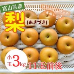 富山県産 あきづき梨 3kg 11玉前後のサムネイル