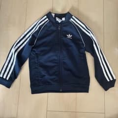 adidas トラックジャケット ネイビー 120cm ジャージ - メルカリ
