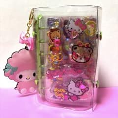 サンリオメイン　シール帳　完成品　グリーン　チャーム ピアノちゃんのサムネイル