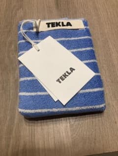 TEKLA 핸드 타올 - 클리어 블루 스트라이프 30x30cm
