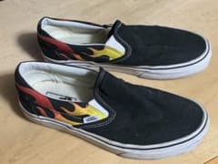 VANS フレイム ファイヤー スリッポン 25.5-26cm - メルカリ