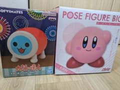 【新品】星のカービィ ポーズフィギュア＆太鼓の達人 ソフビマスコット 2個セット