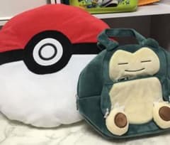 新品未使用❗️タグ付き❗️ポケモンモンスターボール型リュック＆カビゴンミニバッグのサムネイル