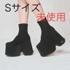 ミシェルマカロン厚底ストレッチショートブーツ 新品未使用 ミシェルマカロン 厚底ストレッチショートブーツ L